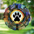 A Paw Print Rainbow Wind Spinner